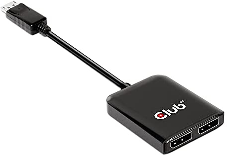 Club 3D Multi Stream Transport (MST) Hub DisplayPort™ 1.4 auf DisplayPort™ Dual Monitor 4K60Hz