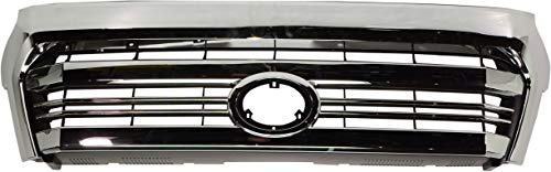 Garage-Pro Grille Assembly Compatible with Toyota Tundra 2016-2017 For Models With Front Emblem, Standard Type Chrome TO1200431
