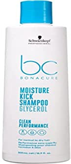 Schwarzkopf Professional Bonacure Moisture Kick Shampoo Normales Trockenes Haar Vegan Glycerol Feucht Gepflegtes Haargefühl Verhindert Austrocknung Silikonfrei 500 ml
