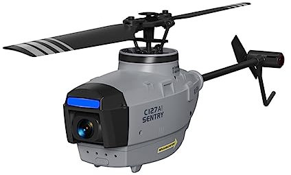 KAROON RC Helicopter, C127AI Scout Drone Model, 4CH Single-Rotor Brushless Helicopter Model Without Aileron (RTF Version)