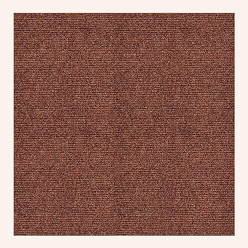 11 Stück Teppichfliese selbstklebend, 30x30cm Strapazierfähiger Teppich Bodenbelag, Filzfliese, Bodenbelag aus Nadelfilz für Schlafzimmer, Büro, Wohnzimmer, Arbeitszimmer (Dunkelbraun)