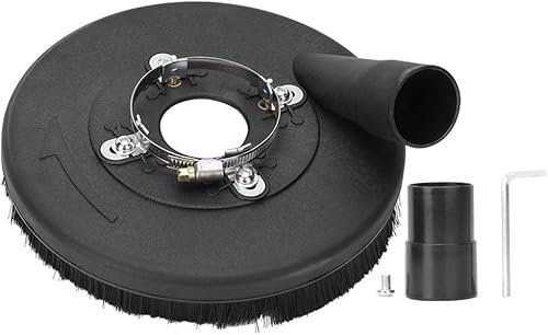 Absaughaube, Winkelschleifer-Staubschutz 7 Zoll Trockenschleif Staubfänger mit Bürstenkranz für 180/230-mm-Winkelschleifer