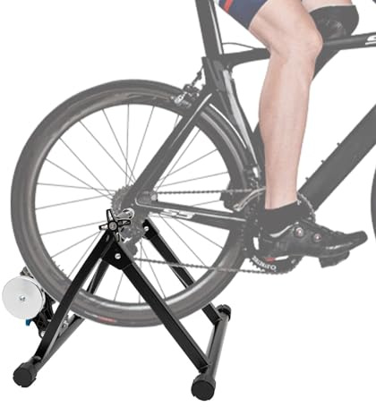 Übung Stationär Fahrradständer Radfahren Übung Stationäre Fahrradständer Trainer Rollentrainer für 26-29zoll,Fahrrad Ständer Trainer für Rennrad Indoor Bike Trainer Stand Roller Trainer