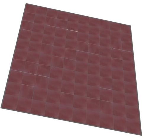 0,4m² Zementfliesen uni - Jugendstilfliesen Vintage (20x20cm-quadratisch, rotbraun, 10, ZF-)