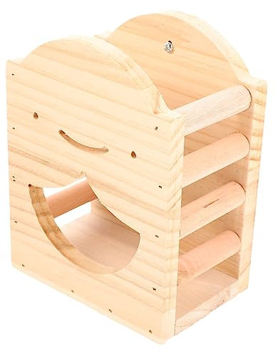 BESPORTBLE Hasengrasständer Chinchilla-Futternapf Futternapf für Hamster Futterkrippe Häschen-Feeder Hasen Heuraufe Heuhalter für Hasen Futterstelle für Kaninchen Hase Hey Feeder hölzern