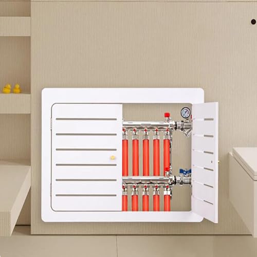 Copertura Per Radiatore Decorativa, Copritermosifone A Doghe, Copertura Per Radiatore In Legno, Copri Termosifone Moderno, Facile Da Pulire, Con Due Ante, Protezione Radiatore Per Casa, Ufficio(60*50