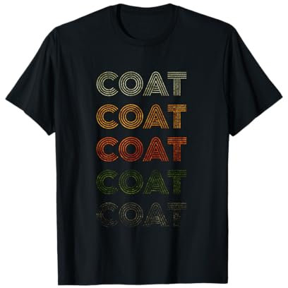 Love Heart Coat Tee Grunge Schwarzer Mantel im Vintage-Stil T-Shirt