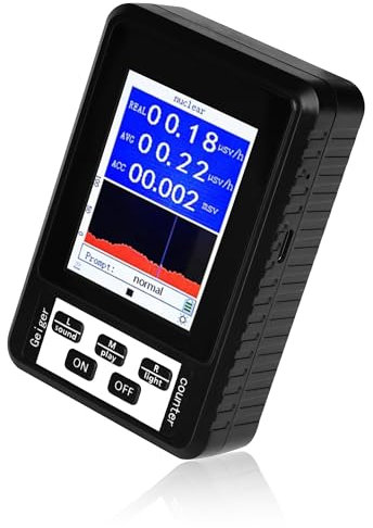 A aBlumen Geigerzähler Radioaktivität Strahlungsmessgerät – Dosimeter zur Messung von Beta Gamma Röntgen, Nuclear Radiation Detector mit LCD Display & Alarmfunktion