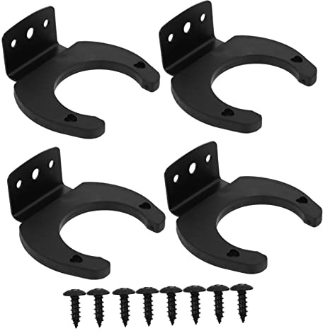 VICASKY Mikrofonhaken kabelloser Mikrofonhalter aus Silikon und Eisen zur Wandmontage mit Mikroklemme 4 Stück-pack Stabil und Schützend für Studio und Aufnahme