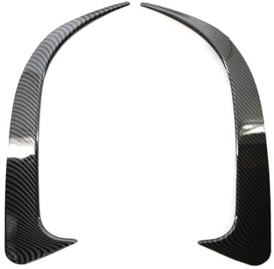 Auto Heckspoiler Flügel 1 Paar Für W117 Für CLA 45 200 250 2014 2015 2016 2017 2018 Auto Spoiler Seite Abdeckung Canard Hinten Stoßstange ABS Carbon Look Heckspoilerlippe(Carbon Grain)