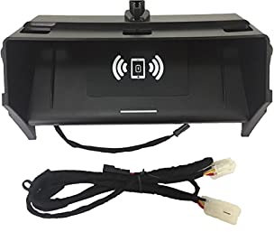 XEDLAMP QI-Telefonhalter for kabelloses Ladegerät, for, for Mercedes-Benz, GLE-Klasse Coupé W166 GLS X166 GL ML Mobiler Ständer for Telefon 12 Ladehalterung Kabelloses Ladepad für Fahrzeuge(for GLS X
