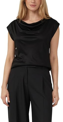 s.Oliver BLACK LABEL 2177023 Maglietta con Colletto a Cascata, 9999, 54 Donna