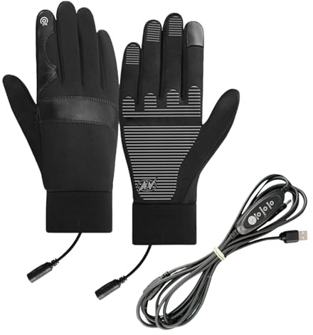 Guanti riscaldati USB | Guanti termici riscaldati impermeabili ricaricabili per touch screen per donne uomini anziani corsa motociclismo neve conducenti campeggio pesca sport sci escursionismo