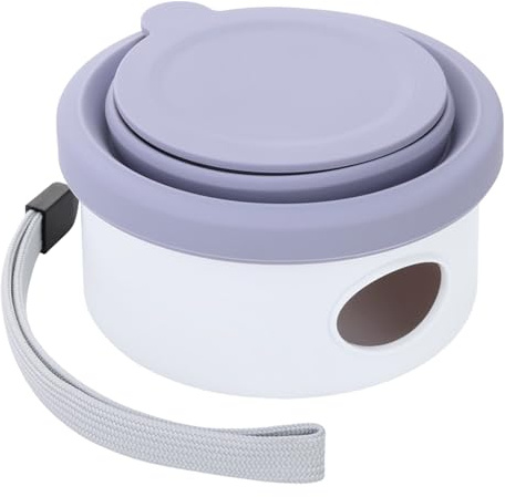 Cuenco de Viaje para Perros – Plato Plegable de Silicona con Soporte de | Cuenco portátil para Comida y Agua para Perros, Camping, Senderismo, Viajes, Actividades al Aire Libre