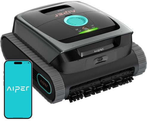 (Nouveau 2026) AIPER Scuba S3 Robot Piscine sans Fil Léger, Aspirateur Piscine avec Nettoyage Fond,Parois et Ligne d’Eau,Plan Hebdomadaire via App,Stationnement à la Ligne d’Eau,Navigation 11 Capteurs