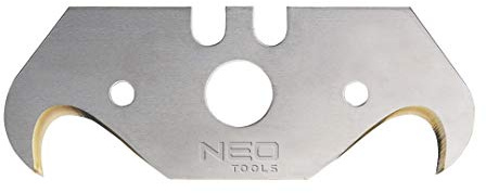 NEO TOOLS NEO 5x Profi Titan Hakenklingen, Cutterklingen, Ersatzklingen | Teppichmesser