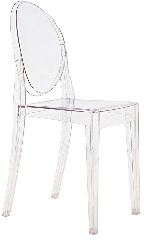 Kartell Sedia Victoria Ghost 4857B4 - Colore: Trasparente Cristallo