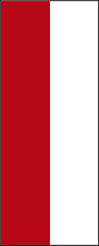 flaggenmeer® Flagge Schützenfest Rot Weiß 120 g/m² ca. 200 x 80 cm mit Hohlsaum für Ausleger