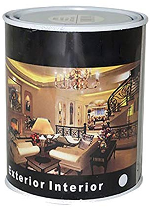 H HANSEL HOME Pintura Esmalte al Disolvente para Madera y Metal, Pintura Alquidica de Rápido Secado para Superfícies Interiores y Exteriores(Barniz, 375 ML)