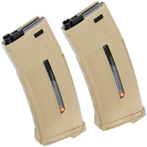 Airsoft Softair PTS 2pcs 250rd EPM1 Mag Magazin für APS, D-Boys, Classic Army, WE, SRC, JG, E&C, CYMA, KWA G&P VFC Tokyo Marui M4 AEG Dark Earth