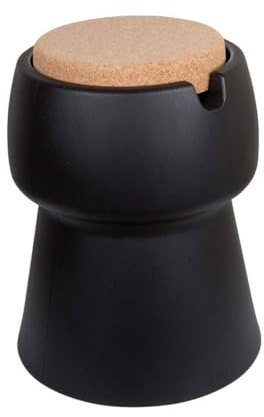 JOKJOR - Champ Hocker schwarz in Form eines Champagnerkorkens