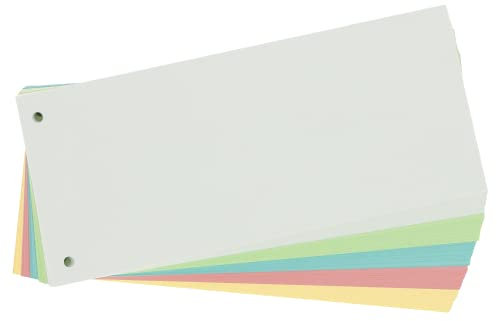 Limit Trennstreifen aus Karton, gelocht, 180 g/m², 5 Farben, 100 Stück