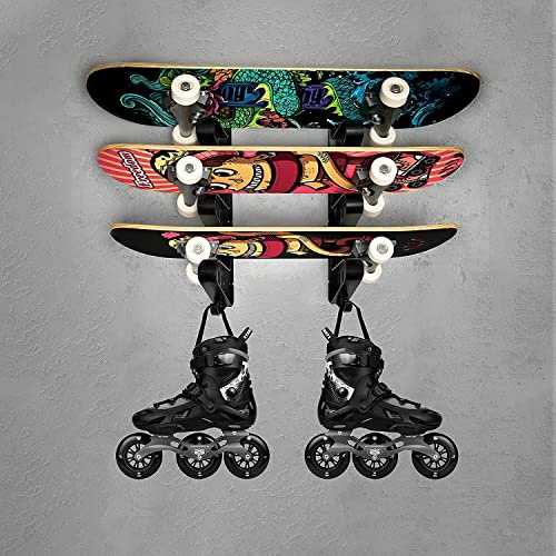BOOSTEADY Snowboard Halterung Wand Skateboard Mount Rack Zubehör für Skateboard Longboard, 2 Stücke