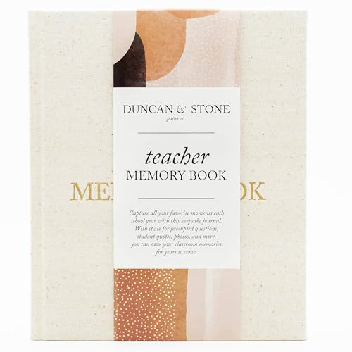 Minnesbok för lärare från Duncan & Stone | Anteckningsbok för lärare | Present för uppskattningsvecka och slutet av året
