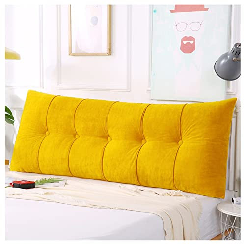 HYHMJ Lang Erwachsene Schlaf Kissen Polster Kopfteil Rückenkissen Lesekissen Positionierung Rückenlehne Lendenkissen, Mit Abnehmbare Abdeckung, Für Tagesbett Etagenbett,E,180x60x20cm