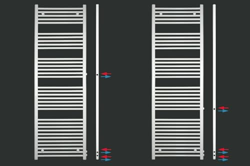 MC Heat ® Premium Austauschheizkörper Renovierungsheizkörper Badheizkörper Seitenanschluss (400mm * 1800mm- Anschluss 900/940 mm)
