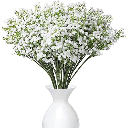 ＣＨＡＭＥＥＮ Schleierkraut Künstlich 12 Weiß Sträuße Künstliches Gypsophila Blumensträuße Blumenarrangement Deko