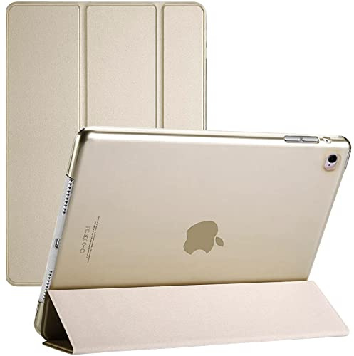 Schutzhülle für iPad 9.7 5./6. und iPad Air 1. / 2. Generation – Smart Magnetic Cover mit automatischer Wake/Sleep veröffentlicht in 2017/2018/2013/2014 (Gold)