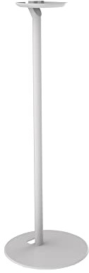 conecto Lautsprecherständer für SONOS ONE SL Play:1 Stahl Weiß 71,6cm | Bodenständer mit Kabelmanagement aus Stahl und Aluminium für optimale Lautsprecherplatzierung im Wohnbereich
