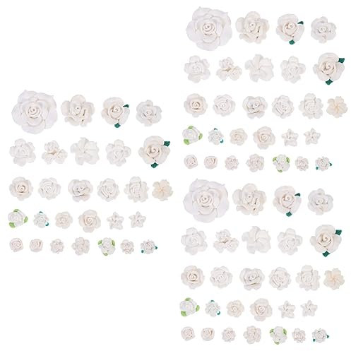 COHEALI 84stücke Teiliges Polymer Blumen Charms Für Handyhüllen Schmuck Bastelzubehör Verschiedenen Farben Für Kreative Projekte Und Persönliche Dekorationen