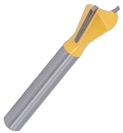 Fresa de Carburo Oxidado de Profundidad Ajustable de Broca de Cola de Milano de Vástago de 6 Mm para Uso Industrial (6 * 1/2)