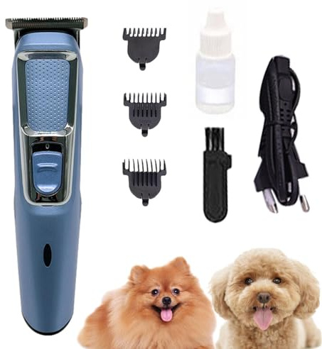 Rasoir pour Chien Chat, Tondeuses électriques Silencieuses pour Chiens sans fil Rechargeables pour Poils d'animaux épais, Longs et Bouclés, Outils de Toilettage pour Animaux de Compagnie