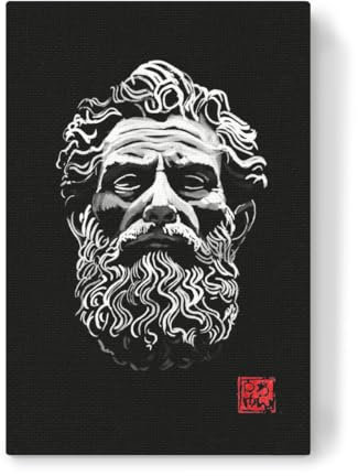 artboxONE Leinwand 60x40 cm Marmor Griechische Statue von péchane