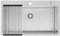 Auralum Evier Cuisine 75 × 45 cm, Evier Cuisine 1 Bac avec Égouttoir et Siphon, Evier Inox avec 2 Trous de Montage, Lavabo Cuisine à Encastrer ou à Poser