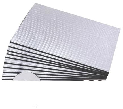 Tapis Isolants Auto-Adhésifs Tapis d'isolation thermique et phonique, 30/50/80 feuilles, 25x18cm, insonorisant, for Van de voiture, insonorisant, isolant for capot de voiture Tapis D'Isolation Thermiq