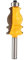 Woodworking Fishtail Handrail Router Bit Finishing Milling Cutter