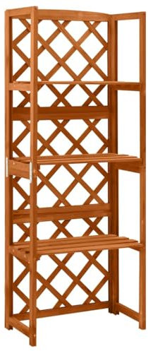 Rankgitter mit Einlegeböden 55x30x140cm Tannenholz massiv