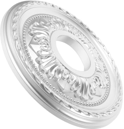 POPETPOP Deckenrosette Rund Pu Material Deckenbaldachin Für Moderne Beleuchtung Einfach Zu Montieren Vielseitig Einsetzbar