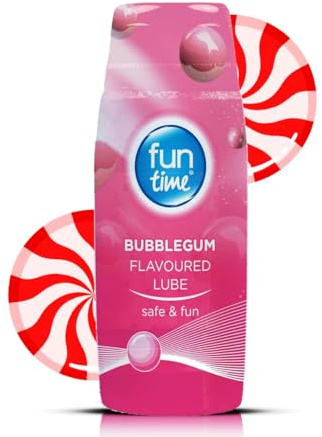 Fun Time Water Based Edible Lubricant Gel, 75ml, for Extra Fun and Intimate Sexual Activity Pack of 1 Flavour (bublegum)
