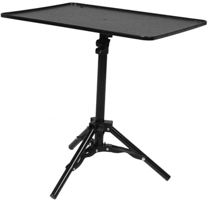 Hoement Treppiede per Videoproiettore Regolabile Supporto da Pavimento per Laptop Ripiano per Treppiede Compatto Accessori per Proiettore da Esterno