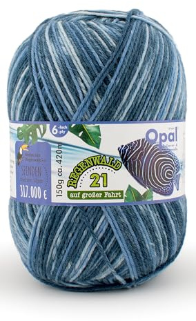 OPAL 6-fach 150g Regenwald 21 auf großer Fahrt 11617 - die Rettungsringstrickerin