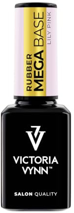 Victoria Vynn Rubber Mega Base Lily Pink 15 ml UV/LED Gel Polish Base Coat | Self-levelling, Flexible, Soak-off, Smooths nail imperfections, Strengthens nails