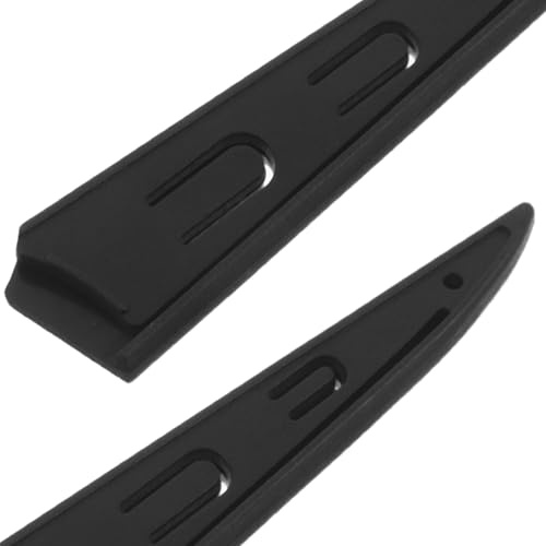 FELTECHELECTR 10 Fundas para Cuchillos de Chef Negras Protectores de Plástico Ventilados para Cuchillos de Cocina Pan y Pelar Funda Protectora Resistente y Ligera para Almacenamiento Seguro