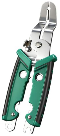 MERIGLARE Pelacables Plier Herramienta Pelacables Multifuncional Cortador Crimpador Cable con Mango Antideslizante de Acero Adecuada para Electricistas Y Bricol