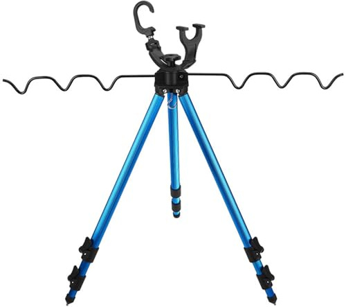 MIDOKSTUA Supporto retrattile in alluminio per canna da pesca treppiede per accessori esterni Staffa pieghevole telescopica