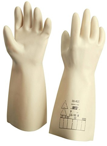gants isolants cei - classe 00 - taille c-10 - catu cg-05-c